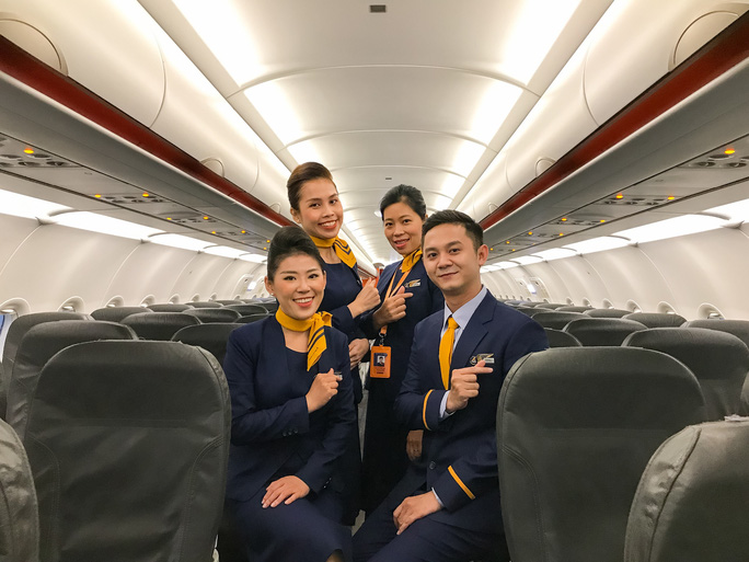 Đội ngũ tiếp viên Pacific Airlines trong bộ đồng phục mới