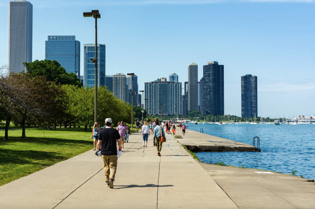 Khám phá đường mòn Chicago Lakefront Trail